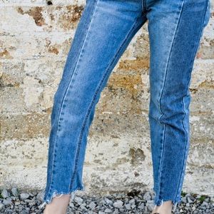 Two toned denim jeans